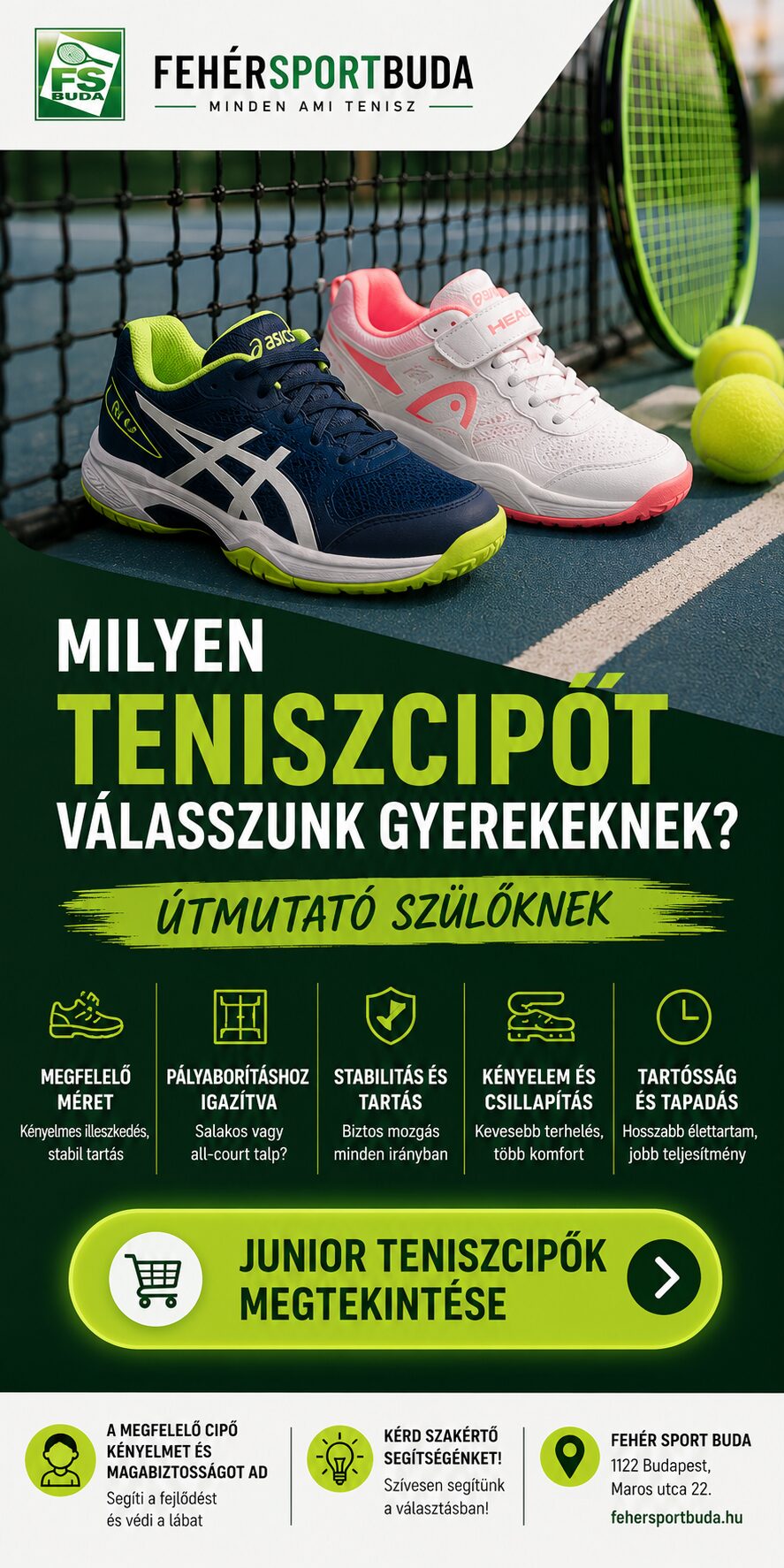 Milyen teniszcipőt válasszunk gyerekeknek?